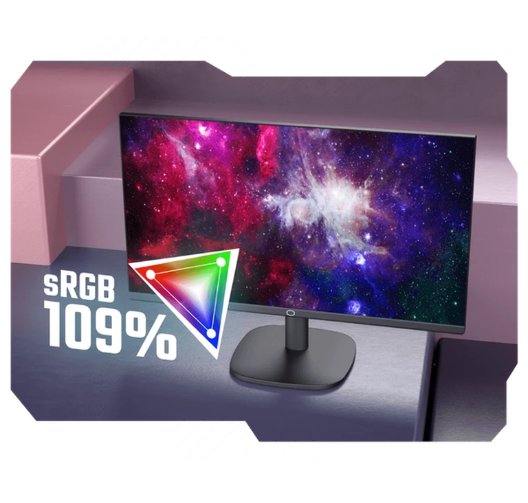 Vivid color display 109% SRGB